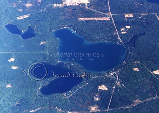 Twin Lakes in Kalkaska County, Michigan